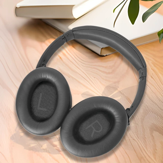 Alt view image 7 of 7 - Ear Pads Replacement for Bose QC45 & QC SE Headphones, Eclipse Grey Earpads Ear Cushions for Bose QuietComfort 45 & Quiet Comfort SE, Softer Protein Leather, Noise Isolation Memory Foam
