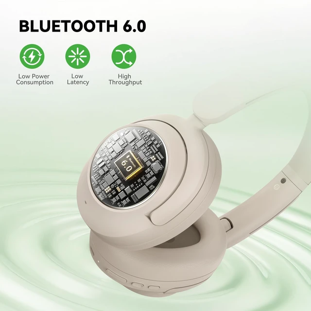 Alt view image 7 of 7 - Focus A6 Wireless Noise Cancelling Headphones, LDAC, Bluetooth 6.0 75H playtime, USB-C wired ANC, Hi-Res lossless audio and dual-mic ENC calls for travel, commutes and focused work