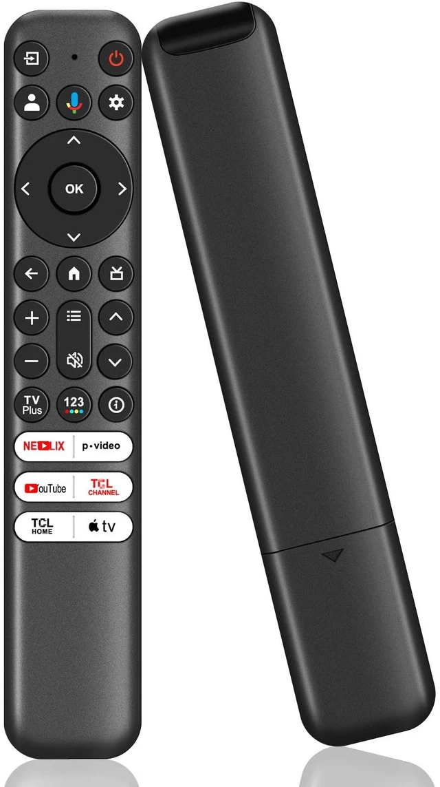 Main image of RC813 Voice Remote Control, Universal for TCL Google TV, Replacement Remote Compatible with TCL QM8 QM7 S5 S4 S3 Q7 Q6 Q5 4K UHD HDR LED QLED QD-Mini LED Full-HD Smart TVs