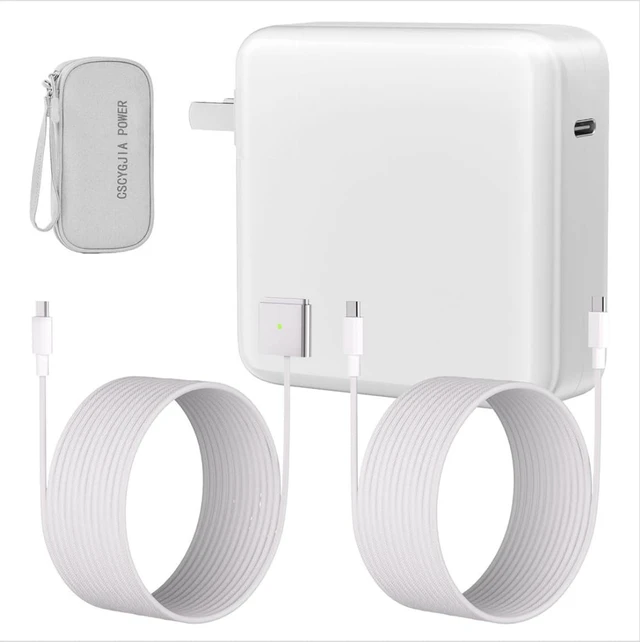 Main image of 96W Magnetic Charger Kit for MacBook Pro 14/16,MacBook Air 13/15(2021-2026) For M1/M2/M3/M4/M5 MacBooks. All-in-One Kit with 6.6ft 3rd Gen Magnetic Cable, USB-C Cable, Travel Pouch & LED Indicator
