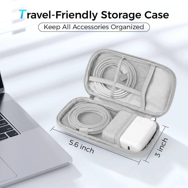 Alt view image 2 of 7 - 96W Magnetic Charger Kit for MacBook Pro 14/16,MacBook Air 13/15(2021-2026) For M1/M2/M3/M4/M5 MacBooks. All-in-One Kit with 6.6ft 3rd Gen Magnetic Cable, USB-C Cable, Travel Pouch & LED Indicator