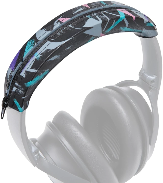 Main image of BandZ QC35 - Silicone Headband Cover for Bose QuietComfort 35, 35ii & 45 Made by Wicked Cushions Also fits QC 2023 & More, Enhanced Style & Sweat Protection 90's Black