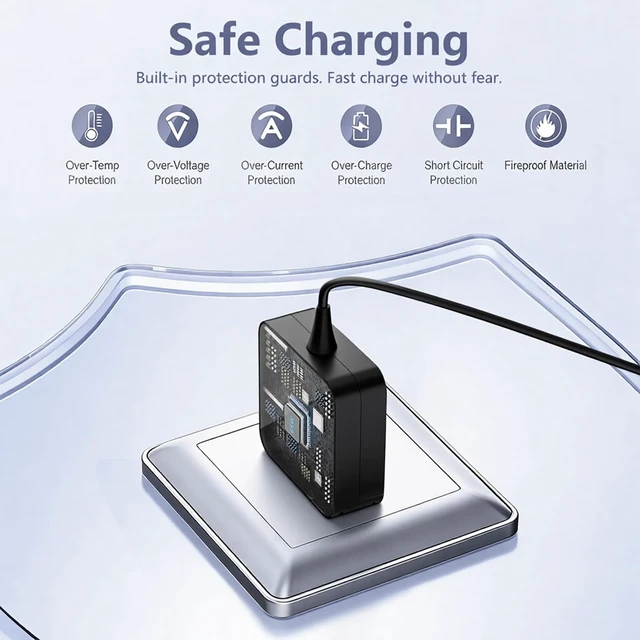 Alt view image 5 of 7 - 65W 45W USB-C Laptop Charger Compatible with ASUS Chromebook ZenBook For ASUS Chromebook & ZenBook 65W 45W USB Type C Power Adapter