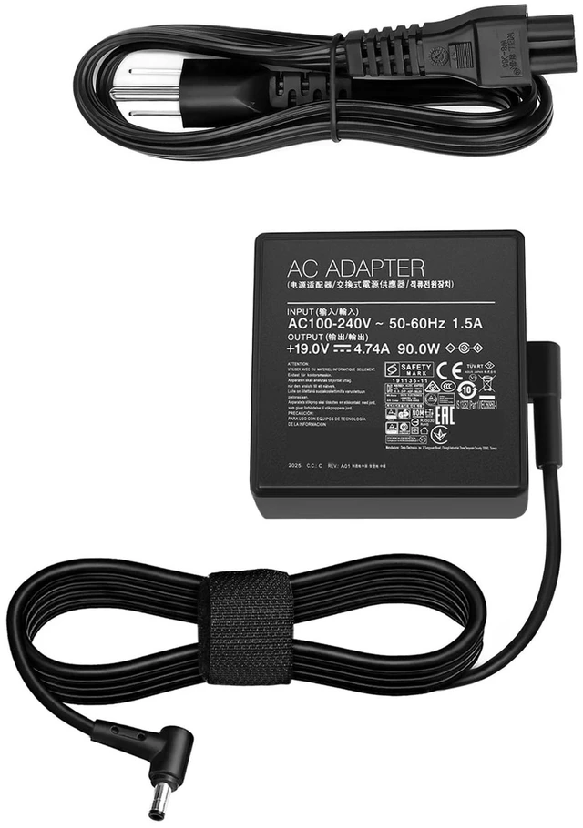 Alt view image 2 of 6 - 90W Charger Compatible with Asus Monitor Power Cord Rog Strix PG279Q PG279 PG279QZ XG27UQ PG259QN TUF Gaming VG27AQ VG32VQR VG35VQ Vivo AiO V230I V230IC AC Adapter ADP-90LE B