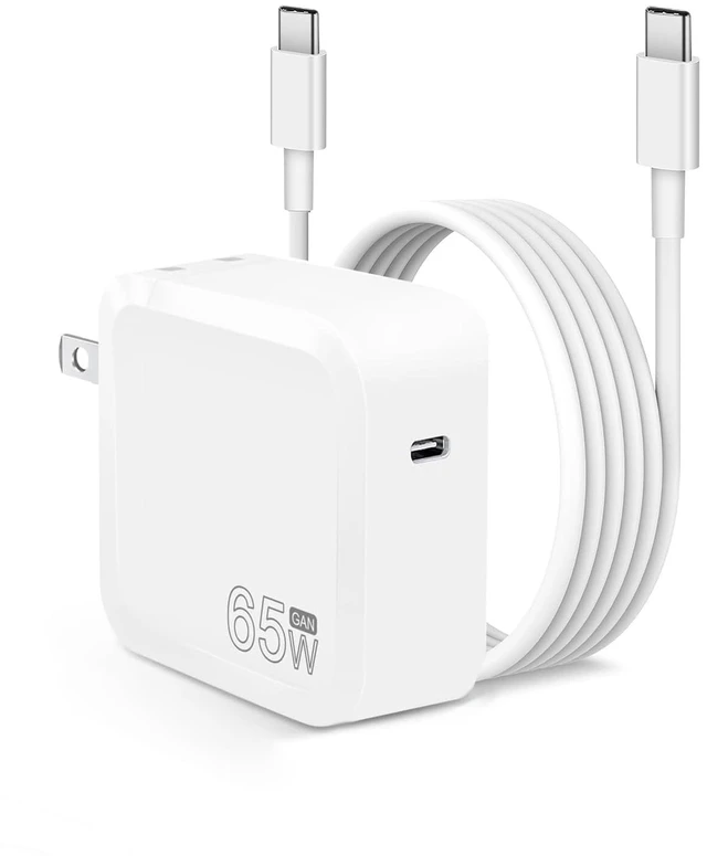 Main image of 65W USB-C Laptop Charger for Samsung Galaxy Book Pro & Type-C PC Pack just one charger! 65W fast power for your Galaxy Book, phone & tablet. Ultra-portable GaN tech for travel-light freedom