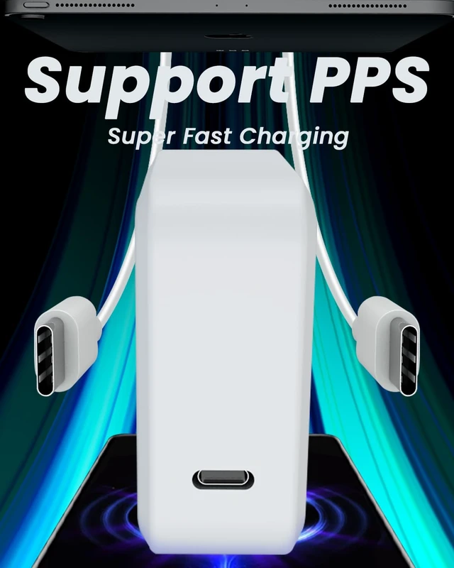 Alt view image 2 of 7 - 65W USB-C Laptop Charger for Samsung Galaxy Book Pro & Type-C PC Pack just one charger! 65W fast power for your Galaxy Book, phone & tablet. Ultra-portable GaN tech for travel-light freedom