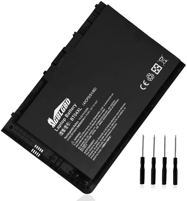 Main image of BT04XL Laptop Battery Replacement for HP EliteBook Folio 9470 9470M 9480m Ultrabook Notebook Laptop Series, Compatible with BT04, BA06XL, H4Q47AA, H4Q48AA, 687517-241, HSTNN-IB3Z, HSTNN-I10C