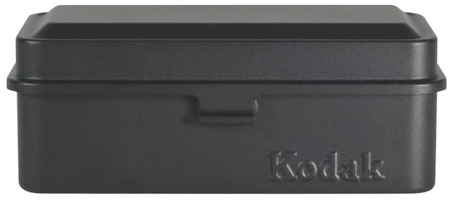 Main image of 120/135 Film Case - for 8 Rolls of 120 Films / 10 Rolls of 35mm Films - Retro Steel Case to Sort & Safeguard Film (Black) (Film is not Included)