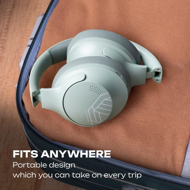 Alt view image 7 of 7 - Bluetooth Headphones Over Ear, 50H Playtime with 4 EQ Modes Wireless Headphones with Microphone, HiFi Stereo Deep Bass, Soft Ear Cups, Foldable Lightweight Headset for Travel/Office/Workout
