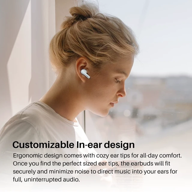 Alt view image 5 of 7 - A2 Mini Wireless Earbuds, Ultra Lightweight Bluetooth 5.3 Headphones Comfortable Fit Ear buds, Clear Calls with Built-in Mic, Immersive Premium Sound, 20H Playtime, in Ear Headset, White