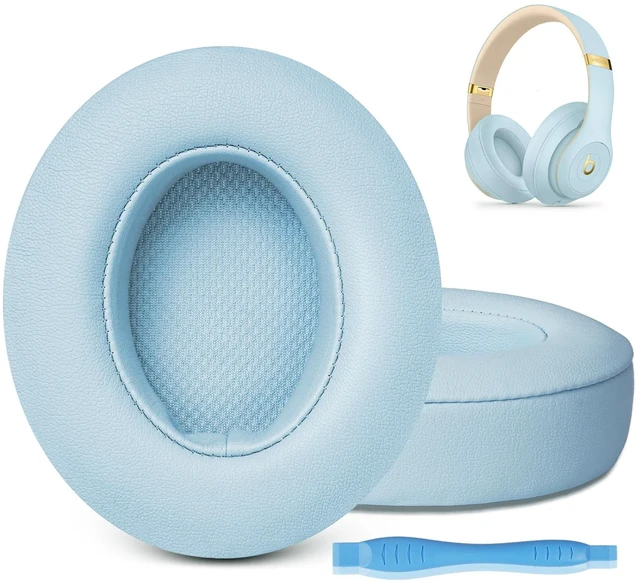 Main image of Ear Pads Replacement for Beats Studio 3 - Earpad Cushions for Beats Studio 2 3 Wired Wireless - Headphone Cover Parts with Strong Adhesive (Crystal Blue)