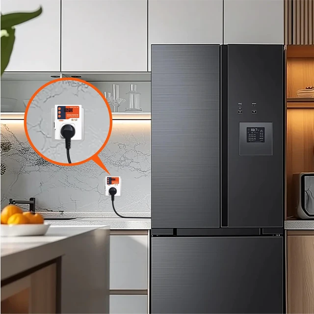 Alt view image 7 of 7 - Refrigerator Surge Protector LED Screen 140J Single Outlet Adjustable Low/High Voltage Protection Overload Power Surge Voltage Spike Guard for Home and Office Appliance 120V 15A 1800Watts