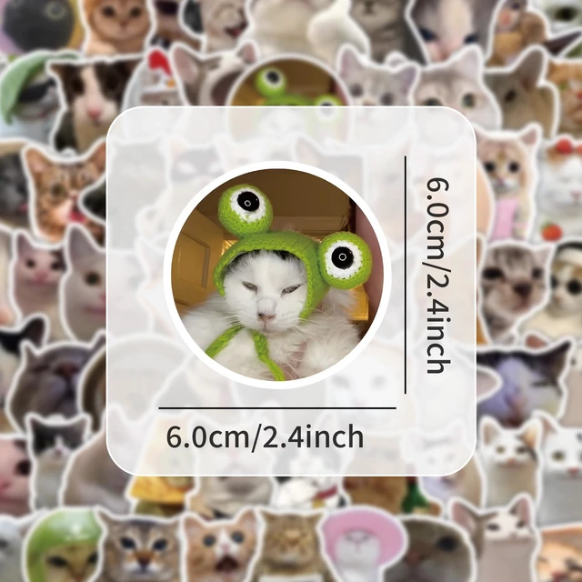 Alt view image 5 of 7 - 300 Pcs Funny Cat and Dog Meme Stickers Pack, Realistic Pet Vinyl Stickers for Teens Adults, Waterproof Decals for Laptop, Water Bottle, Phone, Scrapbook