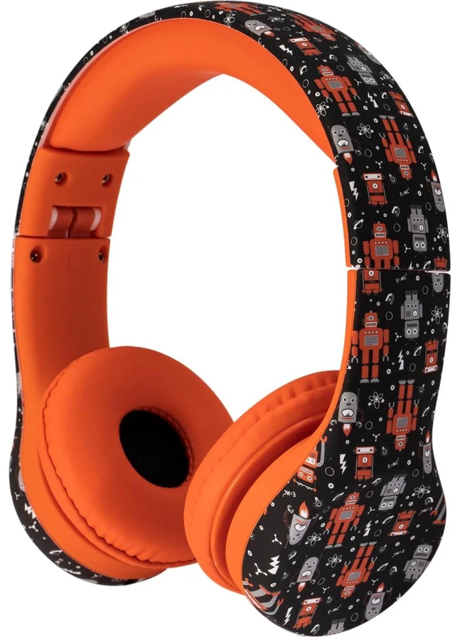 Main image of Play+ Kids Headphones with Volume Limiting for Toddlers (Boys/Girls) - Robots
