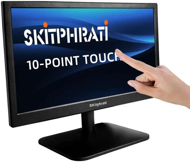 Main image of 15 inch 1920x1080 Touchscreen Monitor 10-Point Multi Touch Screen with HDMI, VGA, 60Hz, 16:9 Aspect Ratio, VESA, Secondary Monitor for PC Computer Windows