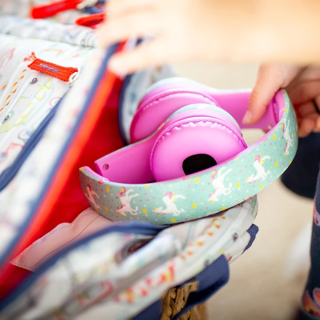 Alt view image 6 of 7 - Play+ Kids Headphones with Volume Limiting for Toddlers (Boys/Girls) - Robots