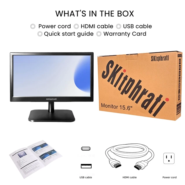 Alt view image 7 of 7 - 15 inch 1920x1080 Touchscreen Monitor 10-Point Multi Touch Screen with HDMI, VGA, 60Hz, 16:9 Aspect Ratio, VESA, Secondary Monitor for PC Computer Windows