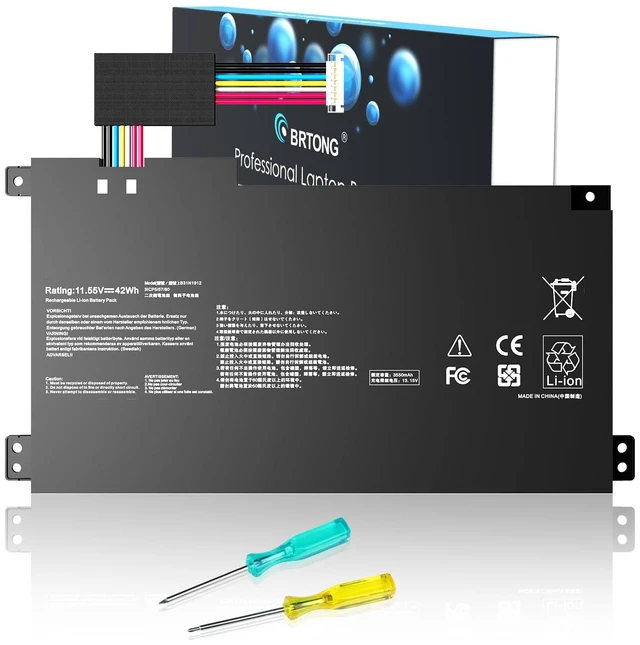 Main image of B31N1912 C31N1912 42Wh Laptop Battery Compatible with ASUS VivoBook 14 E410MA L410MA E410KA E510MA E510KA F414MA L510MA R522MA E410MA-EK026TS EK018TS L410MA-BV058TS E510KA-EJ033TS E510KA-EJ033TS