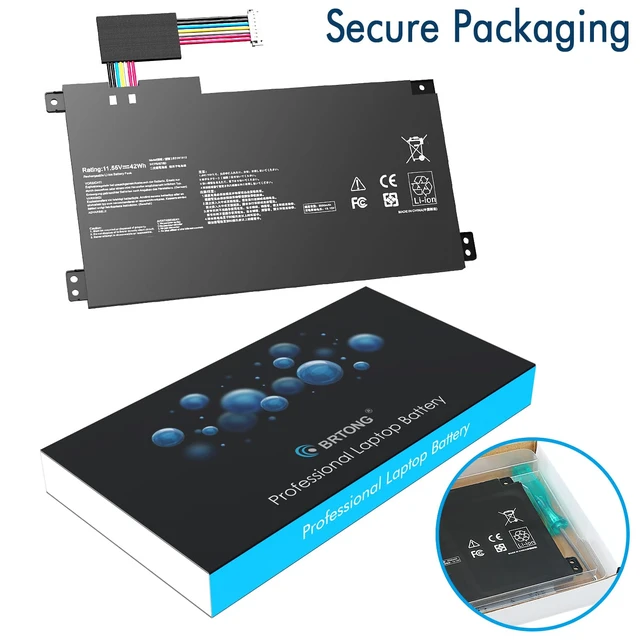 Alt view image 4 of 7 - B31N1912 C31N1912 42Wh Laptop Battery Compatible with ASUS VivoBook 14 E410MA L410MA E410KA E510MA E510KA F414MA L510MA R522MA E410MA-EK026TS EK018TS L410MA-BV058TS E510KA-EJ033TS E510KA-EJ033TS