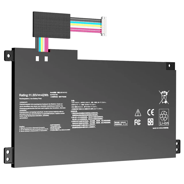 Alt view image 6 of 7 - B31N1912 C31N1912 42Wh Laptop Battery Compatible with ASUS VivoBook 14 E410MA L410MA E410KA E510MA E510KA F414MA L510MA R522MA E410MA-EK026TS EK018TS L410MA-BV058TS E510KA-EJ033TS E510KA-EJ033TS
