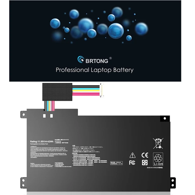 Alt view image 7 of 7 - B31N1912 C31N1912 42Wh Laptop Battery Compatible with ASUS VivoBook 14 E410MA L410MA E410KA E510MA E510KA F414MA L510MA R522MA E410MA-EK026TS EK018TS L410MA-BV058TS E510KA-EJ033TS E510KA-EJ033TS