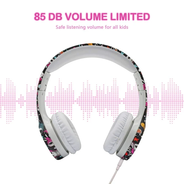 Alt view image 5 of 7 - Girls Headphones for Kids,Toddler Kid Headphones with mic & Audio Sharing Port+ Volume Limited,Boys Girls Baby Children Toddlers School use(Girls Headphones)