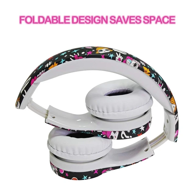 Alt view image 6 of 7 - Girls Headphones for Kids,Toddler Kid Headphones with mic & Audio Sharing Port+ Volume Limited,Boys Girls Baby Children Toddlers School use(Girls Headphones)