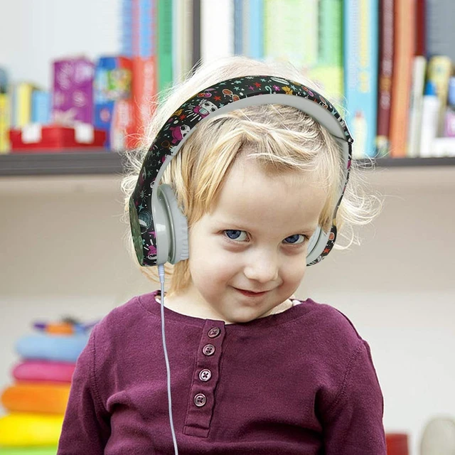 Alt view image 7 of 7 - Girls Headphones for Kids,Toddler Kid Headphones with mic & Audio Sharing Port+ Volume Limited,Boys Girls Baby Children Toddlers School use(Girls Headphones)