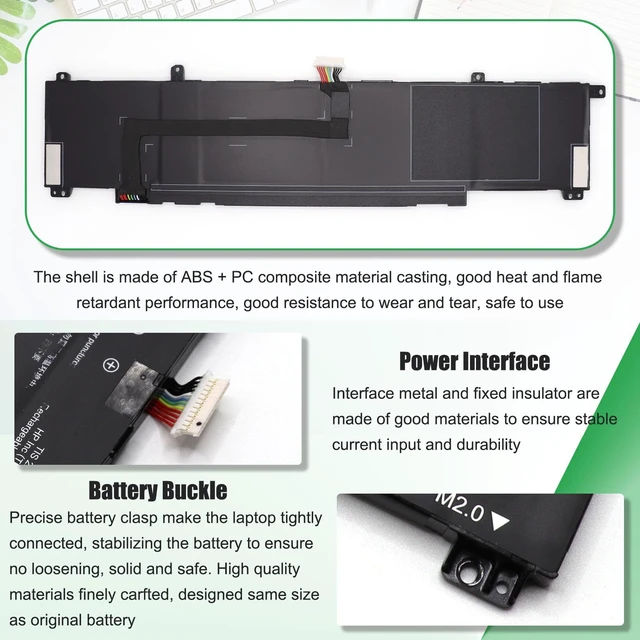 Alt view image 6 of 7 - WK04XL Battery Replacement for HP OMEN 16-b 16-c Victus 16-e 16-d For Victus 16-D0001UR 16-D0023DX 16-E0114AX 16-E0128TX, HSTNN-OB2C M39179-005 M38822-AC1, 15.4V 70.07Wh