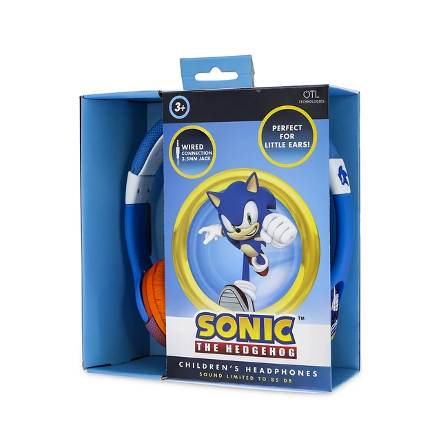 Alt view image 2 of 7 - SH0911 Kids Wired Headphones - Sonic the Hedgehog Kids Blue