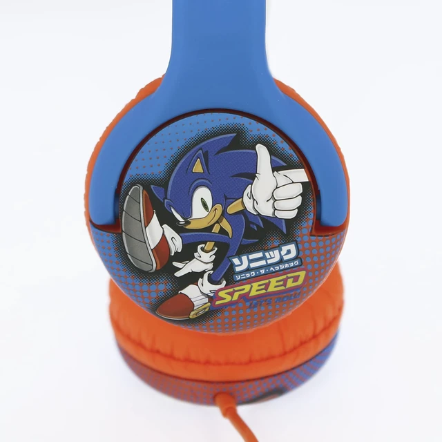 Alt view image 4 of 7 - SH0911 Kids Wired Headphones - Sonic the Hedgehog Kids Blue