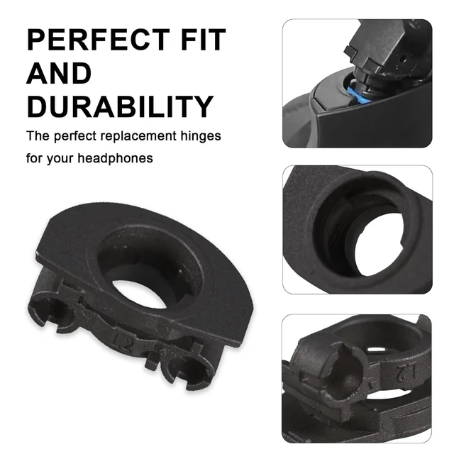 Alt view image 3 of 7 - Hinge Swivels + U Shaped Metal Hinge Lock for Sony WH-1000XM4 (Black,Left) Durable WH-1000XM4 Replacement Parts Accessories Hinge Spins,As Same As OEM Repair Kit Set