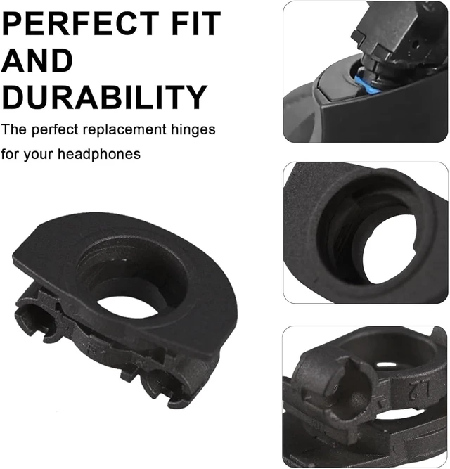 Alt view image 3 of 7 - Hinge Swivels + U Shaped Metal Hinge Lock for Sony WH-1000XM4 (Black,Right) Durable WH-1000XM4 Replacement Parts Accessories Hinge Spins,As Same As OEM Repair Kit Set