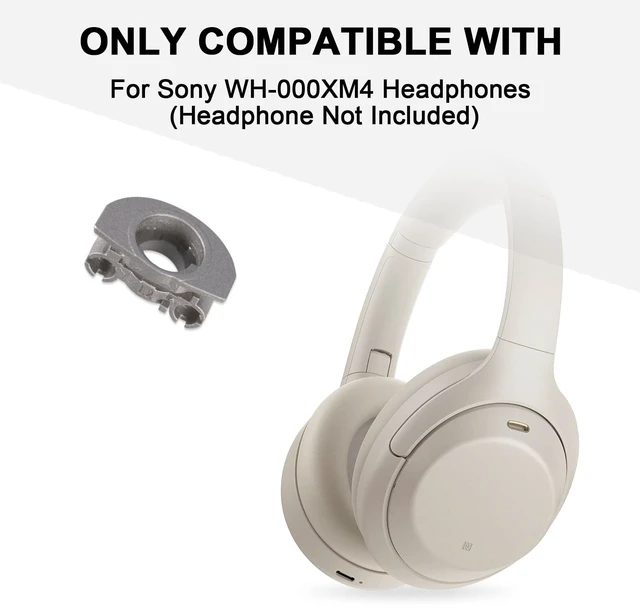 Alt view image 2 of 7 - Hinge Swivels + U Shaped Metal Hinge Lock for Sony WH-1000XM4(Silver,Left) Durable WH-1000XM4 Replacement Parts Accessories Hinge Spins,As Same As OEM Repair Kit Set