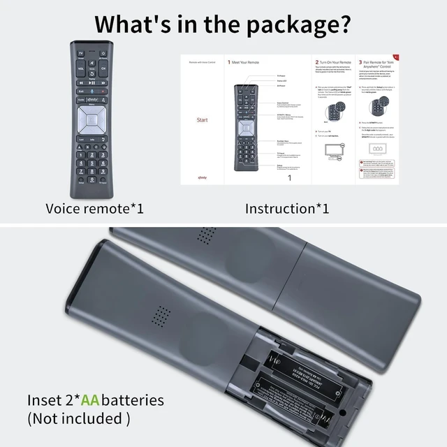 Alt view image 7 of 7 - Replacement Voice Remote Control for XFinity XR11 Backlit Function for Comcast Activated Cable TV, Easy Pairing