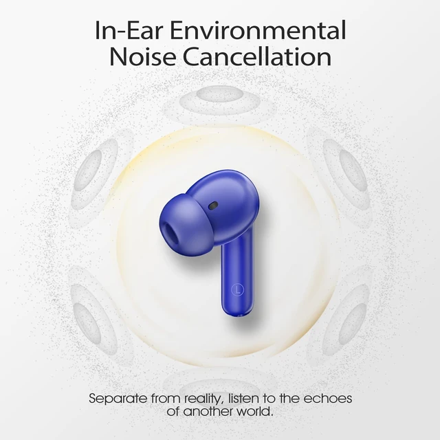 Alt view image 2 of 7 - Wireless Earbuds, Bluetooth 5.4 Headphones with 4 Noise Cancelling Mic 46H In-Ear Buds with 3D Bass Stereo, Small Ears, LED Display, Calls Sports Workout, IPX7 Earphones for Android iOS. Blue