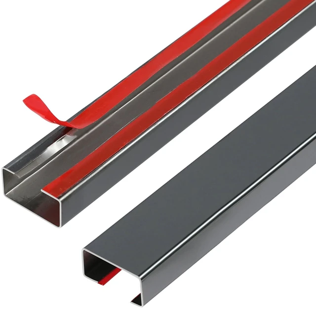 Main image of Stainless Steel Management Raceway of Cables, 3-Pack 39.37in Metal Cable Condenser, Self-Adhesive Wire Cord Hider, No Screws No Drill On Wall Cable Cover Channels for Floor Home Office Kitchen