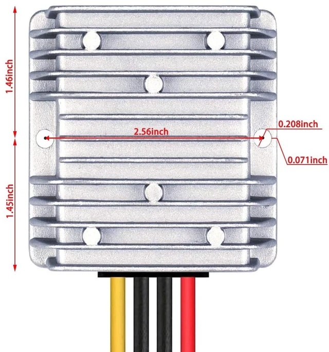 Alt view image 7 of 7 - DC 12V Step Up to 48V Boost Converter 3A 144W DC Voltage Regulator Power Converter Adapter Waterproof Module Transformer for Golf Cart Club Car LED Light
