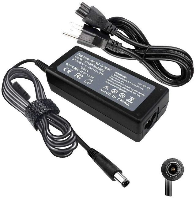 Main image of 18.5V 3.5A 65W AC Adapter Charger Compatible with HP Pavilion G4 G6 G7 G32 G42 G56 G60 G61 G62 G71 G72 DV3 DV4 DV5 DV6 DV7 DM4 M6 M7 Series Compaq Presario CQ56 CQ57 CQ58 CQ62 CQ61 CQ60 Power Supply