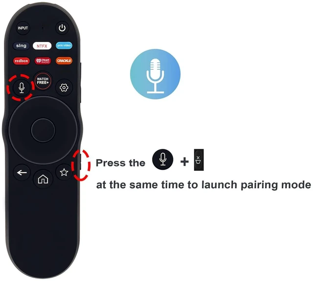 Alt view image 2 of 7 - Replace Voice Remote Control fit for VIZIO 4K UHD LED HDR Smart TV V4K43M-08 V4K43C-08 V4K50M-08 V4K50C-08 V4K55M-08 V4K55C-08 V4K65M-08 V4K65C-08 V4K70M-08 V4K75M-08 V4K75C-08 V4K86C-08