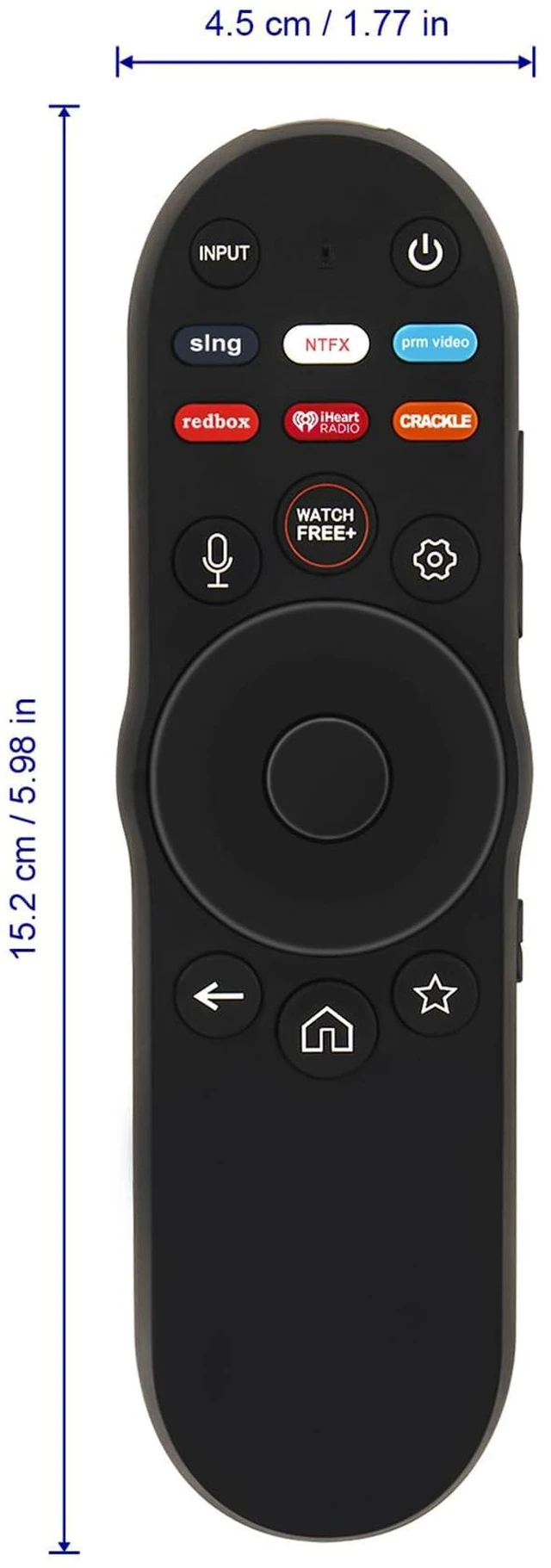 Alt view image 3 of 7 - Replace Voice Remote Control fit for VIZIO 4K UHD LED HDR Smart TV V4K43M-08 V4K43C-08 V4K50M-08 V4K50C-08 V4K55M-08 V4K55C-08 V4K65M-08 V4K65C-08 V4K70M-08 V4K75M-08 V4K75C-08 V4K86C-08