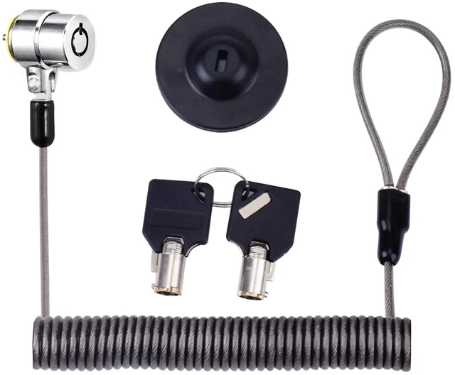 Alt view image 2 of 7 - Laptop Cable Lock Hardware Security Cable Lock Anti Theft Retractable Lock for Tablet Laptop and All Other Notebooks and Tablets(5pack)