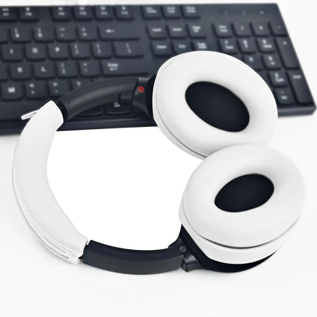 Alt view image 7 of 7 - 3 Set Case Cover for Sony WH-1000XM4 WH-1000XM3 Headphones,Embody EarPad Cover/Ear Cover/Headband Cover/Headband Cushion Protector,Sweat Proof Soft Silicone Headphones AccessoriesWhite