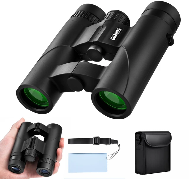 Main image of 10x25 Binoculars for Kids Mini Pocket Compact Binoculars Waterproof Small Binocular for Bird Watching Travel Stargazing Outdoor Sports Black