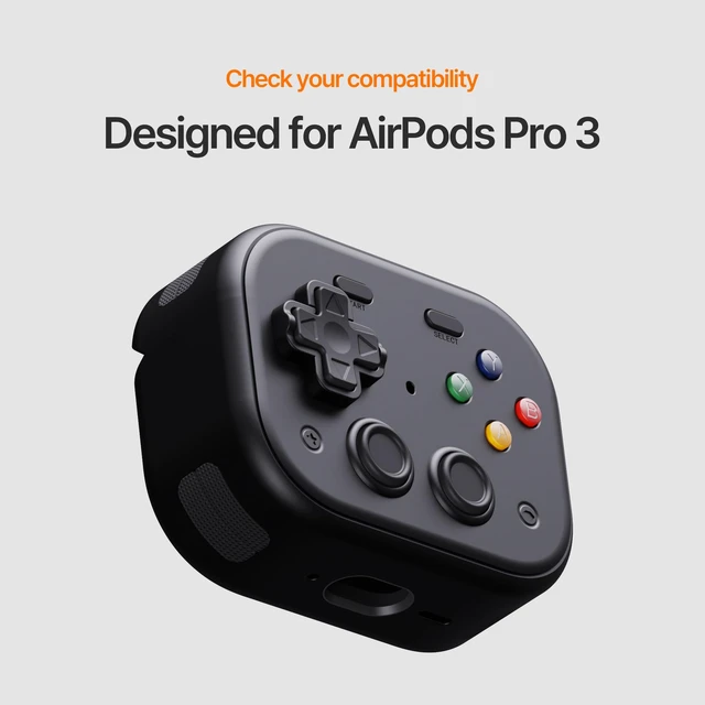 Alt view image 2 of 7 - for AirPods Pro 3 Case Cover, Retro Game Console Design, Shockproof Hard Shell Compatible with AirPods Pro 3rd Generation 2025, Cute Protective Cover for Men Women Kids (Olive Green)