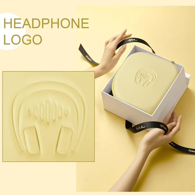 Alt view image 4 of 7 - Hard Headphone Case for Sony WH-CH520 / JBL Tune Live 670NC, Yellow Protective Carring Storage Case for Over-Ear Headphones, with Handle Strap & Mesh Pocket