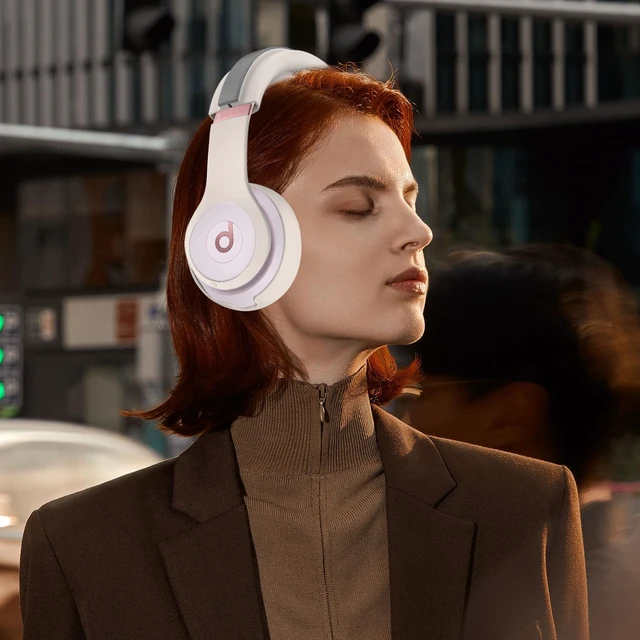 Alt view image 7 of 7 - 3 in 1 Silicone Case for Beats Solo 4 Headphones, Protective Silicone Covers for Beats Solo 4 Shell/Ear Pad/Headband Cover, Accessories Silicone Skin Protector for Beats Solo4 - Apricot