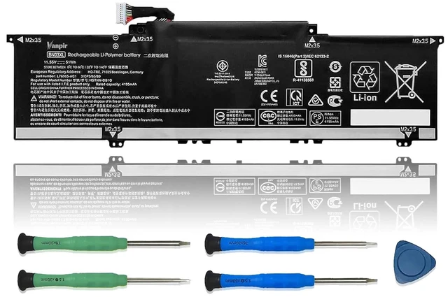 Main image of BN03XL Laptop Battery Replacement for HP Envy x360 15 2020 13-ba0010nr 13-ba0004nu 15-ed0000 15T-ED000 13-ay0378ng 13-ay0065AU 13-ay0001nc 15m-ee0013dx Series HSTNN-DB9N 11.55V 51Wh 4416mAh