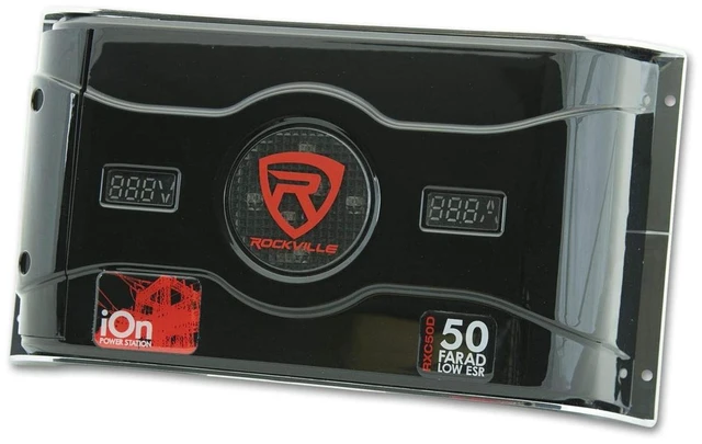 Alt view image 5 of 7 - 50 Farad 24V Surge Hybrid Ion Capacitor Voltage+Amperage Meter (RXC50D)