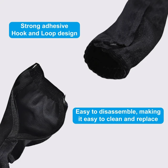 Alt view image 7 of 7 - Chandelier Black Cord Cover 2 Pack Touch Fasteners 70.8inches,Brushed Polyester Fabric Chain Sleeve for Chandelier Chain Cover Decorative TV Wire Hider Easy Install Convenient for Wire Management